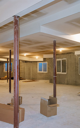 This before remodel image shows just how great a change a basement remodel can be.